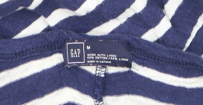 Gap Women’s Blue Striped Linen Cotton Tank Dress M