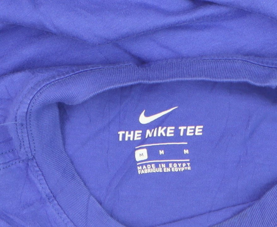 Nike Men's Blue Beach Graphic Print T-Shirt Size M