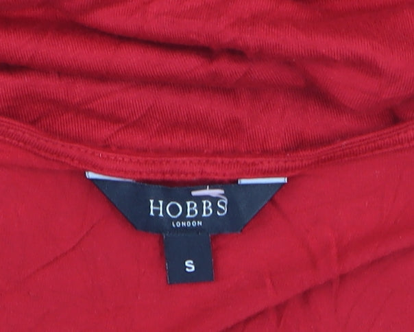Hobbs Women’s Red 3/4 Sleeve Scoop Neck Stretch Top S