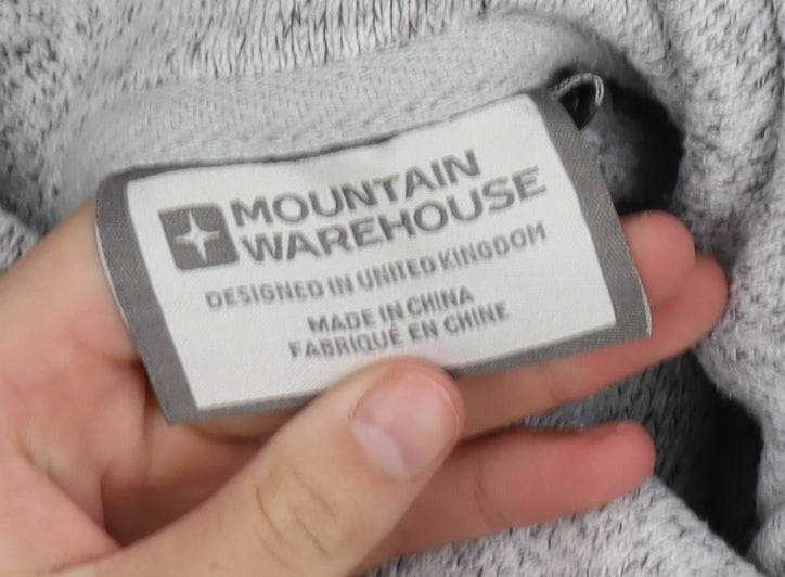 Mountain Warehouse Womens Grey Roll Neck Fleece Jumper Size 12