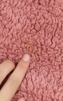 Simply Be Women Pink Size 12 Teddy Fleece Snap Button Sweatshirt