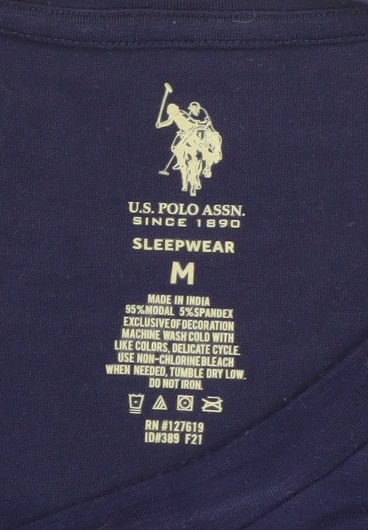 U.S. Polo Assn. Women's Blue Modal Nightshirt T-Shirt M