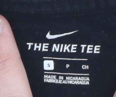 Nike Boys Black Just Do It S Graphic Sports T-Shirt Short Sleeve