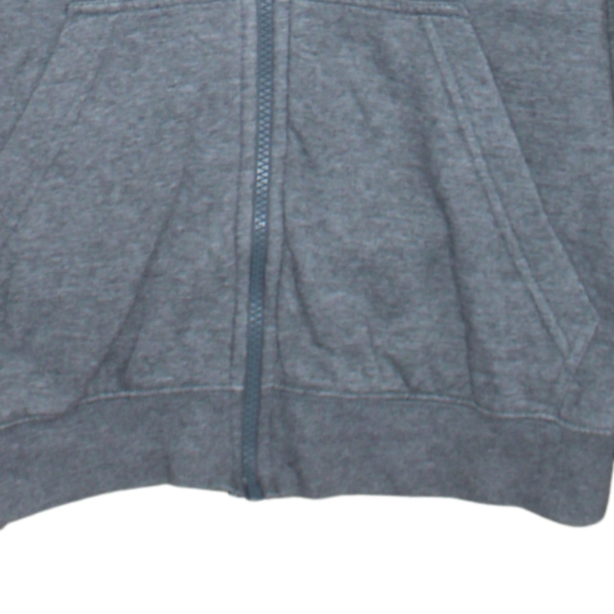 Nike Women Grey Full Zip Hoodie Small Cotton Blend Casual