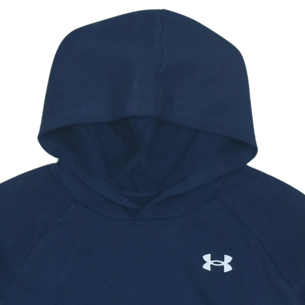 Under Armour Boys Navy Blue Pullover Hoodie YXL Loose Fit Sportswear