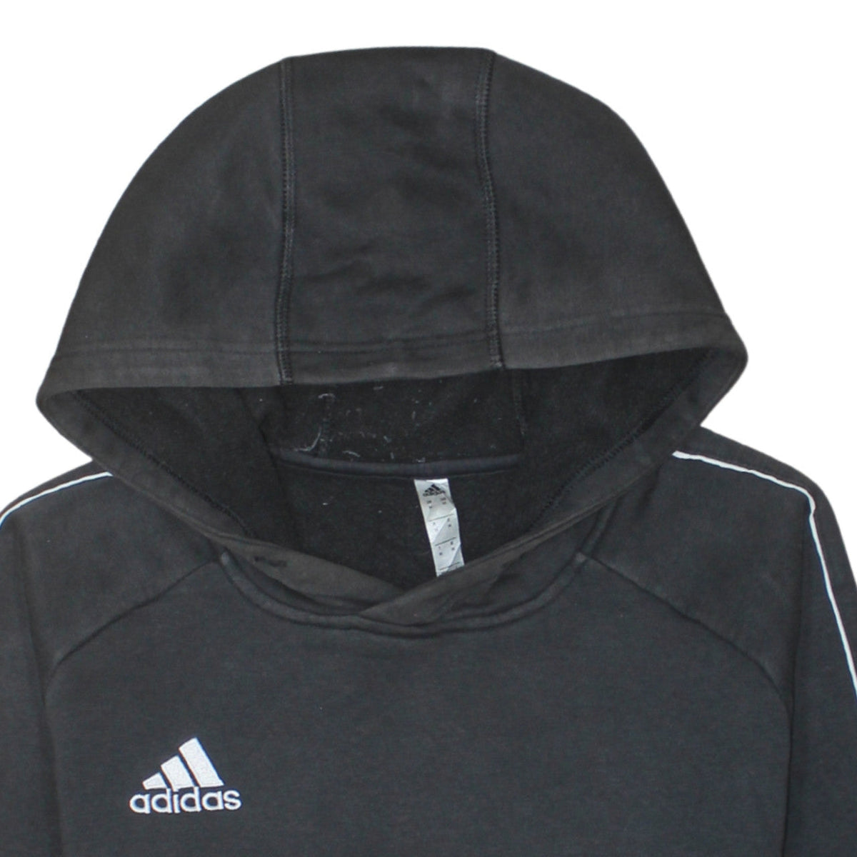 Adidas Men's Black Pullover Hoodie M Sports Fleece Sweatshirt