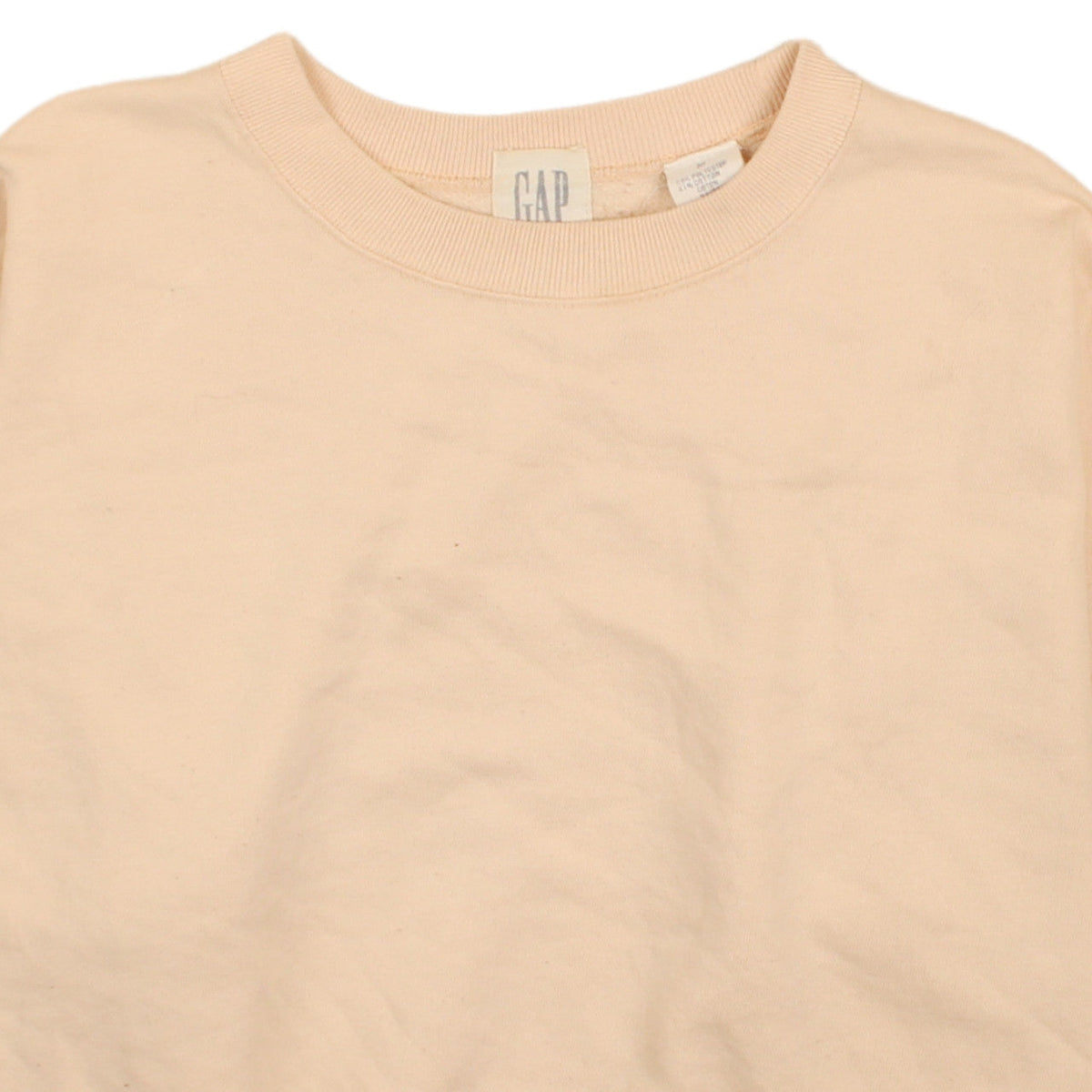 Gap Womens Beige Pullover Sweatshirt Cotton Blend Size M Casual