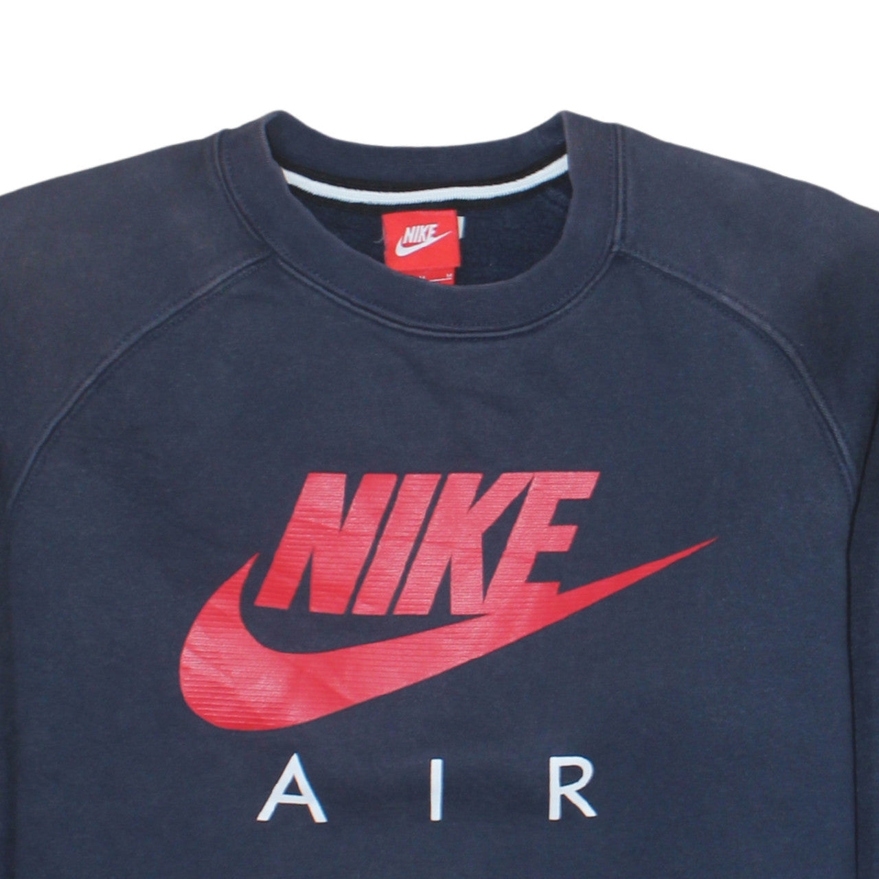 Nike Mens Blue Air Logo Sweatshirt M Crew Neck Pullover