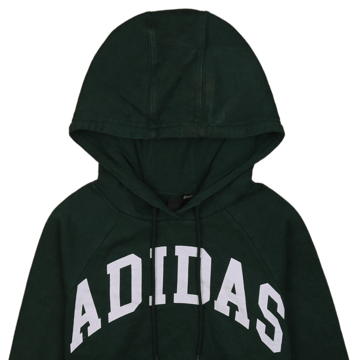 Adidas Womens Dark Green Pullover Hoodie XS Hooded Sweatshirt