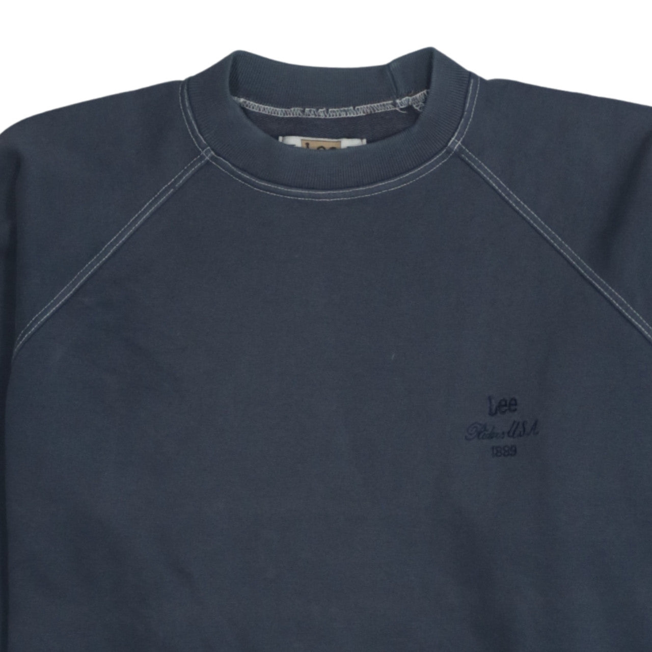 Lee Men's Blue Pullover Sweatshirt Size L Classic Crew Neck