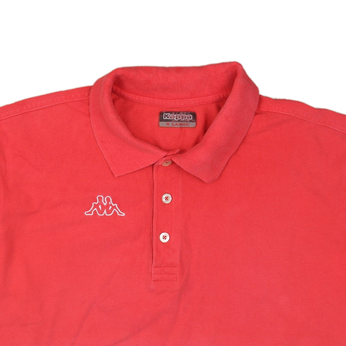 Kappa Men's Red XL Cotton Short Sleeve Polo Shirt
