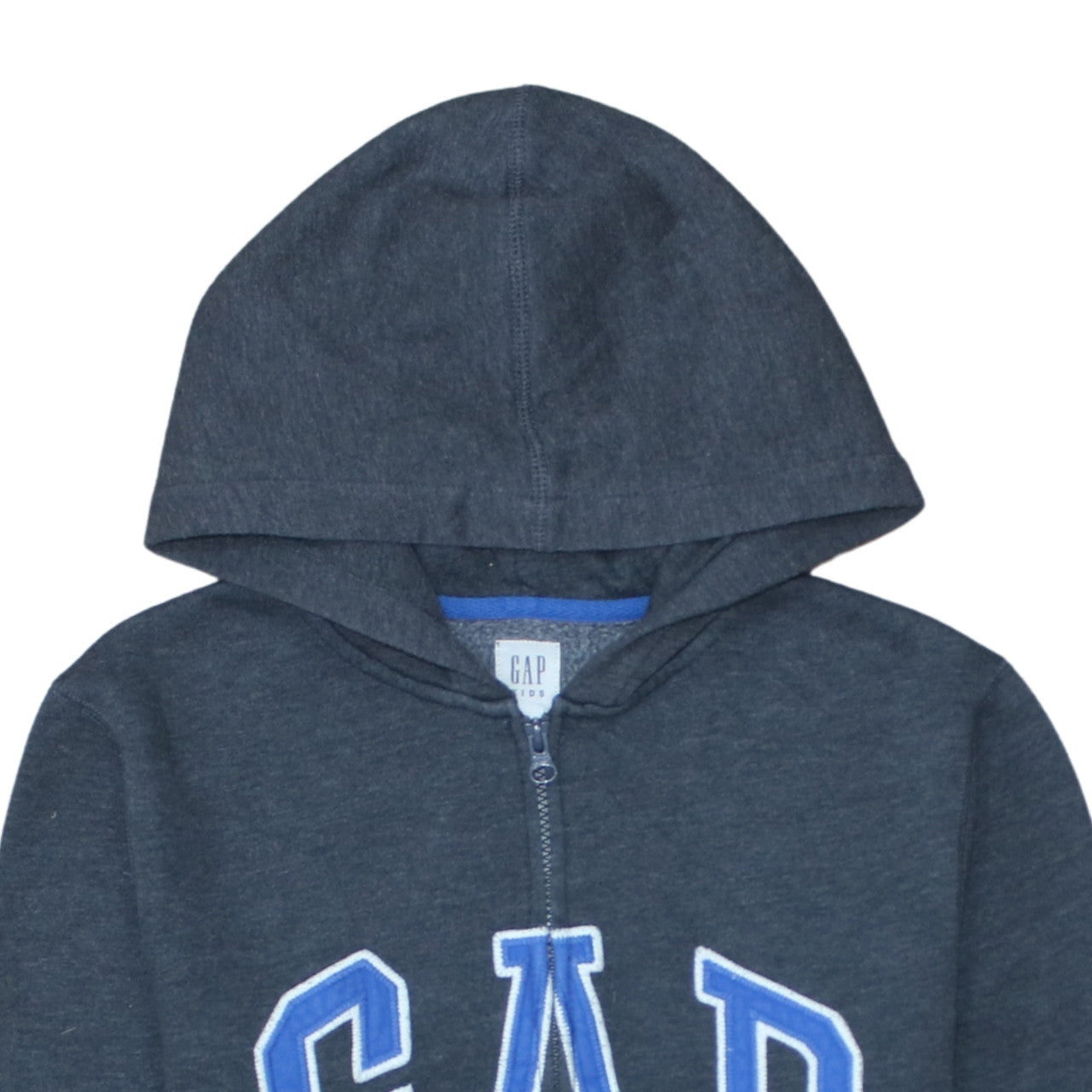 GAP Kids Boys Blue Full Zip Hoodie Size XXL (14-16) Cotton Blend