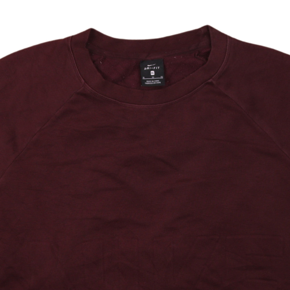 Nike Women’s Burgundy Dri-Fit Sweatshirt XL Crew Neck Pullover