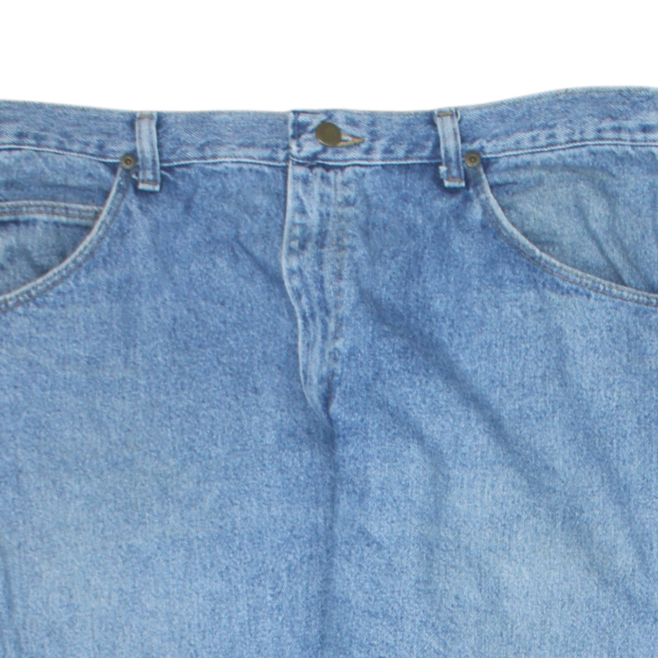 Wrangler Men's Blue Straight Fit Denim Jeans 38x34 USA Made