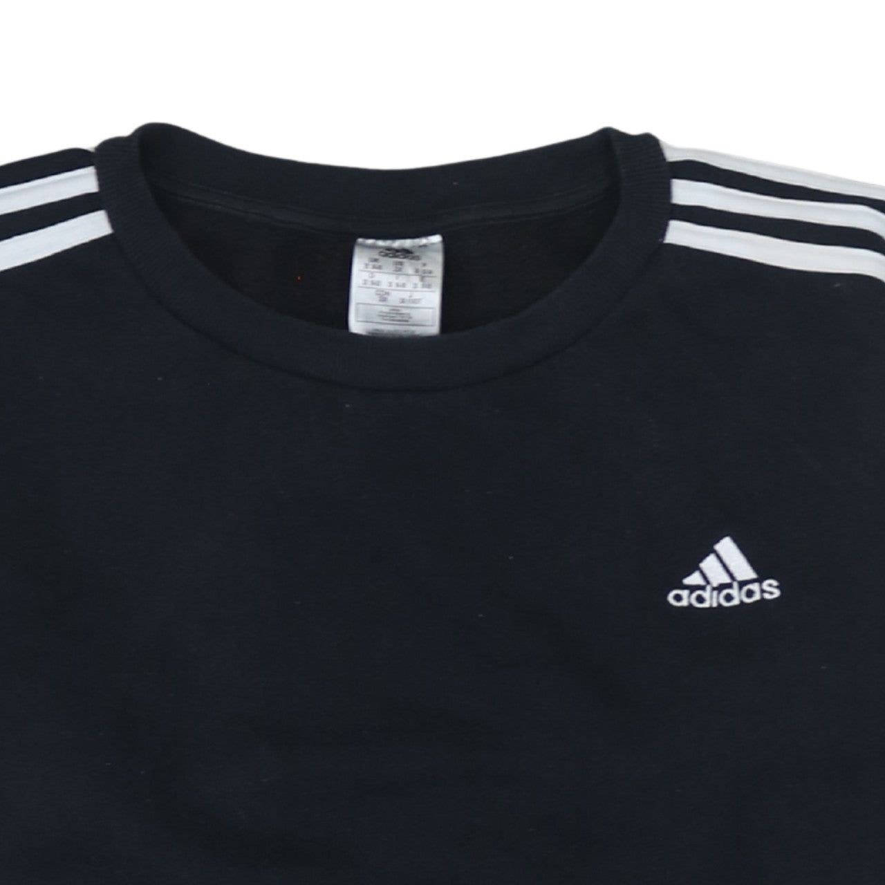 Adidas Womens Black 2XL Crew Neck Pullover Sweatshirt