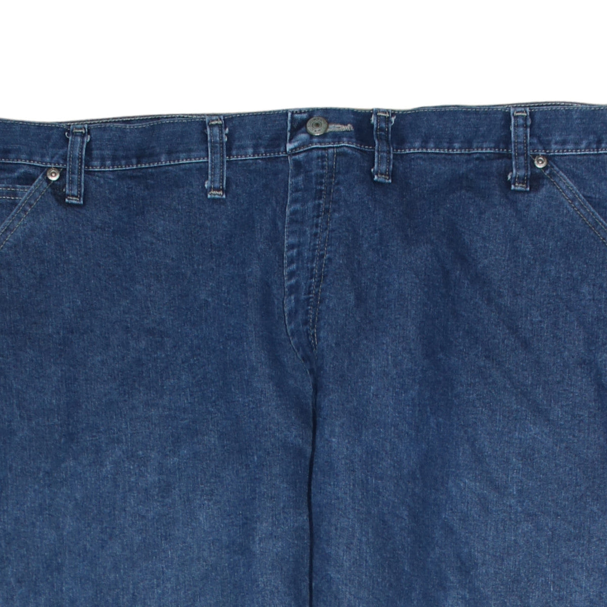 Wrangler Men's Blue Denim Carpenter Jeans 44x30 Relaxed Fit