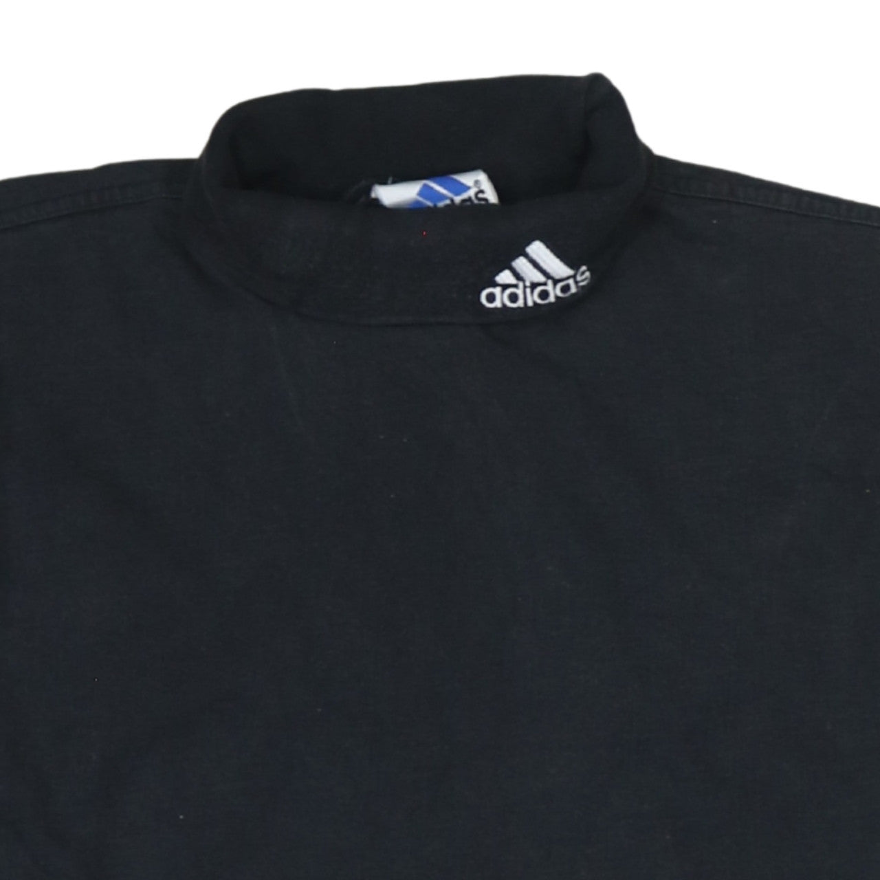 Adidas Men's Black Long Sleeve Mock Neck Sports T-Shirt Size S