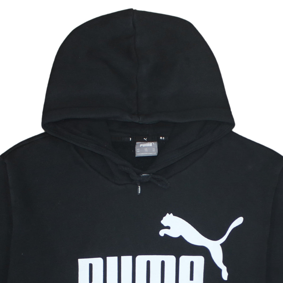 Puma Mens Black 2XL Pullover Hoodie Fleece Sportswear