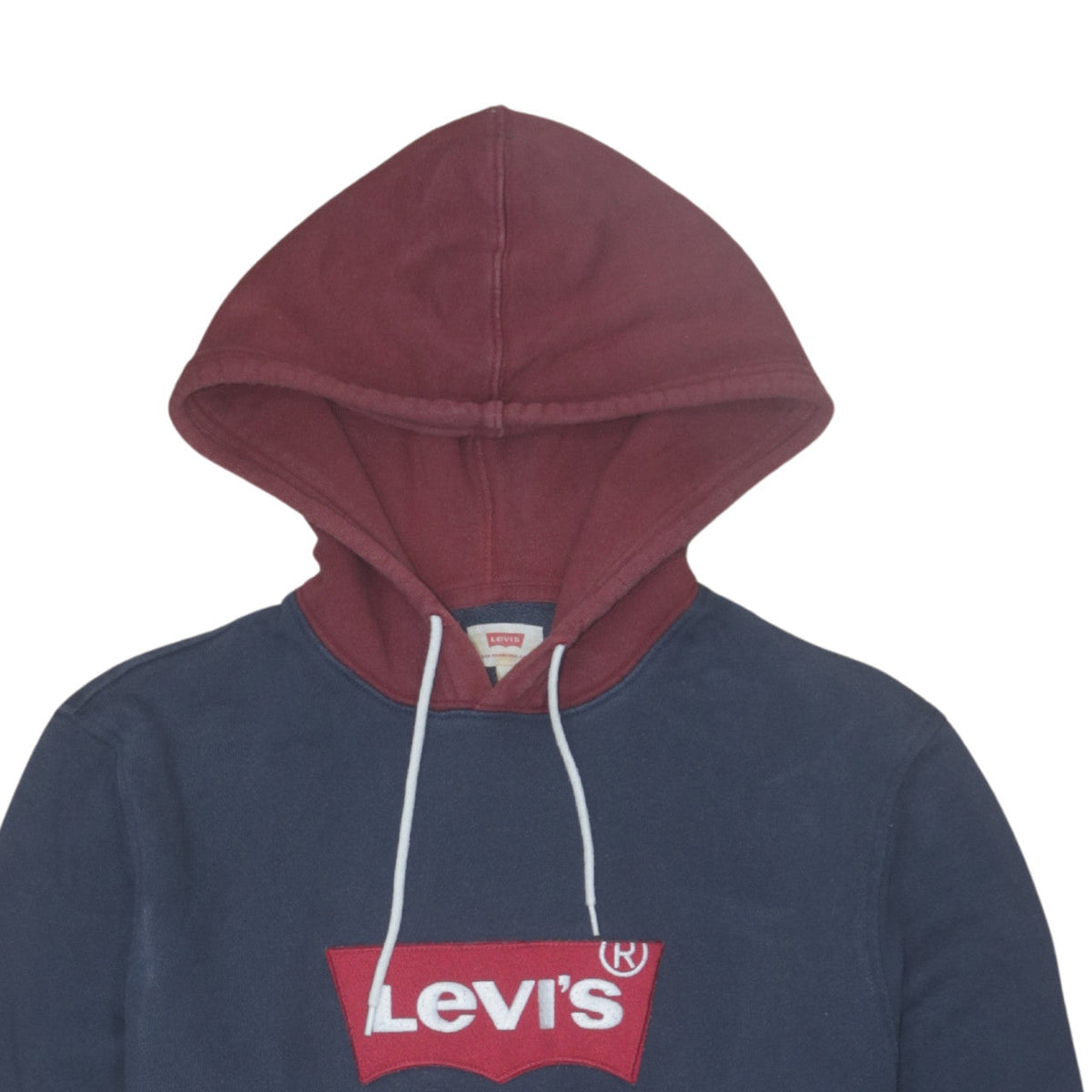 Levi's Men's Blue Pullover Hoodie M Logo Graphic Fleece