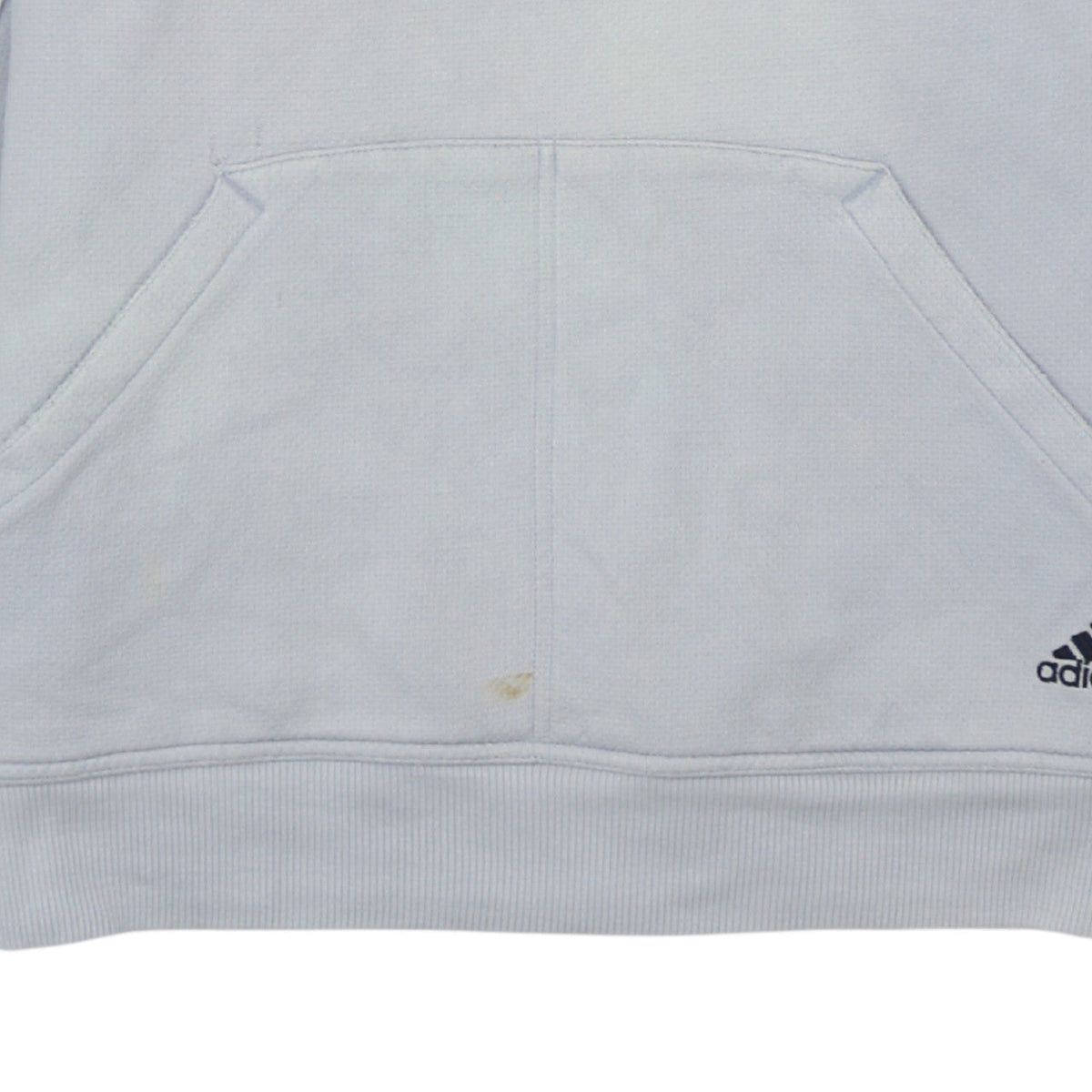 Adidas Men Grey Pullover Hoodie Medium Logo Sports Style
