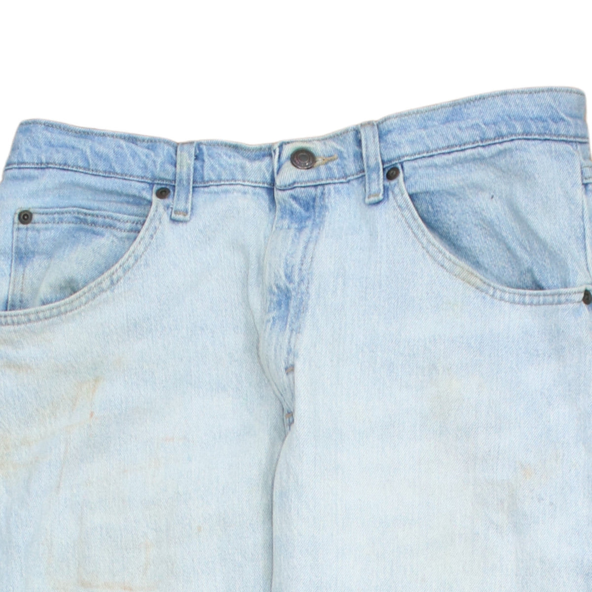 Wrangler Men's Blue 32x34 Straight Leg Light Wash Denim Jeans
