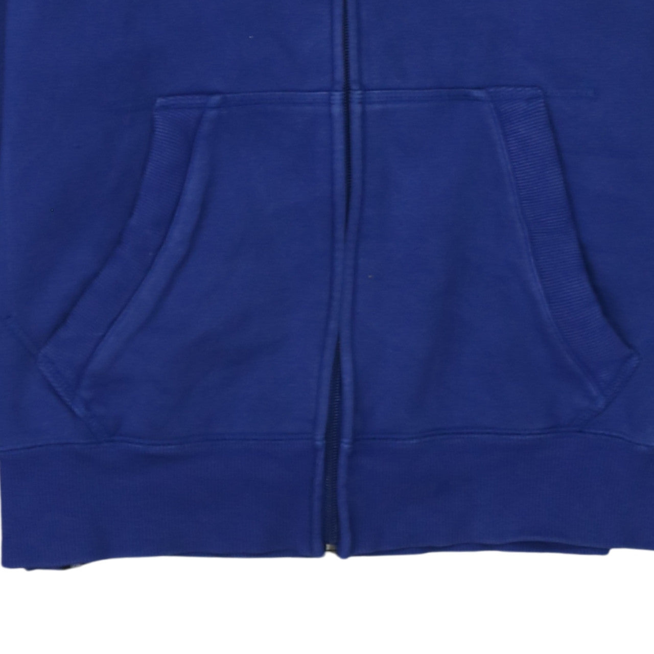 Puma Men Blue Full Zip Hoodie Size M Logo Fleece Sweatshirt