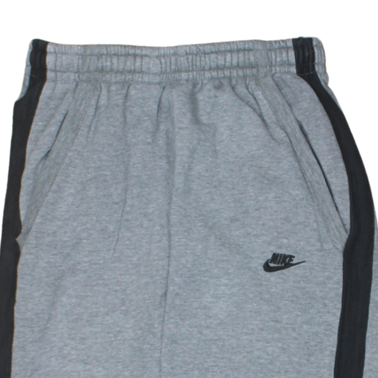 Nike Boys Grey Jogger Trousers S with Side Stripe and Elastic Waist