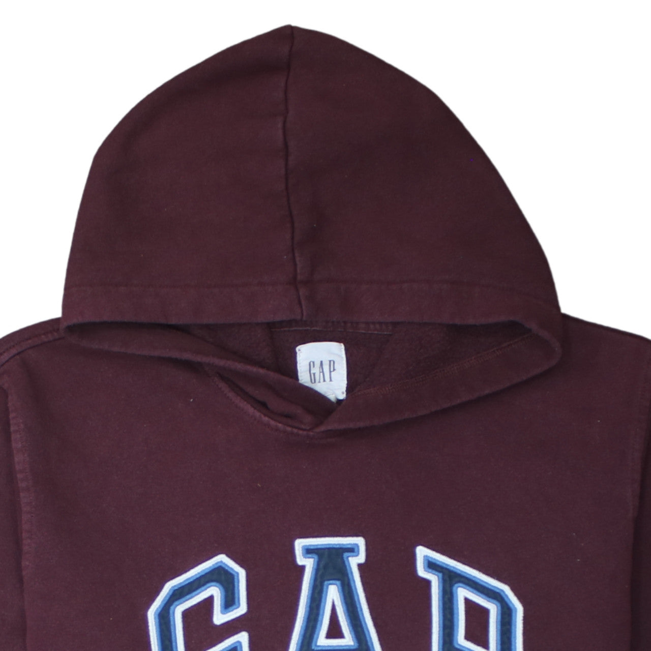 GAP Men’s Brown XL Pullover Logo Hoodie Cotton Fleece