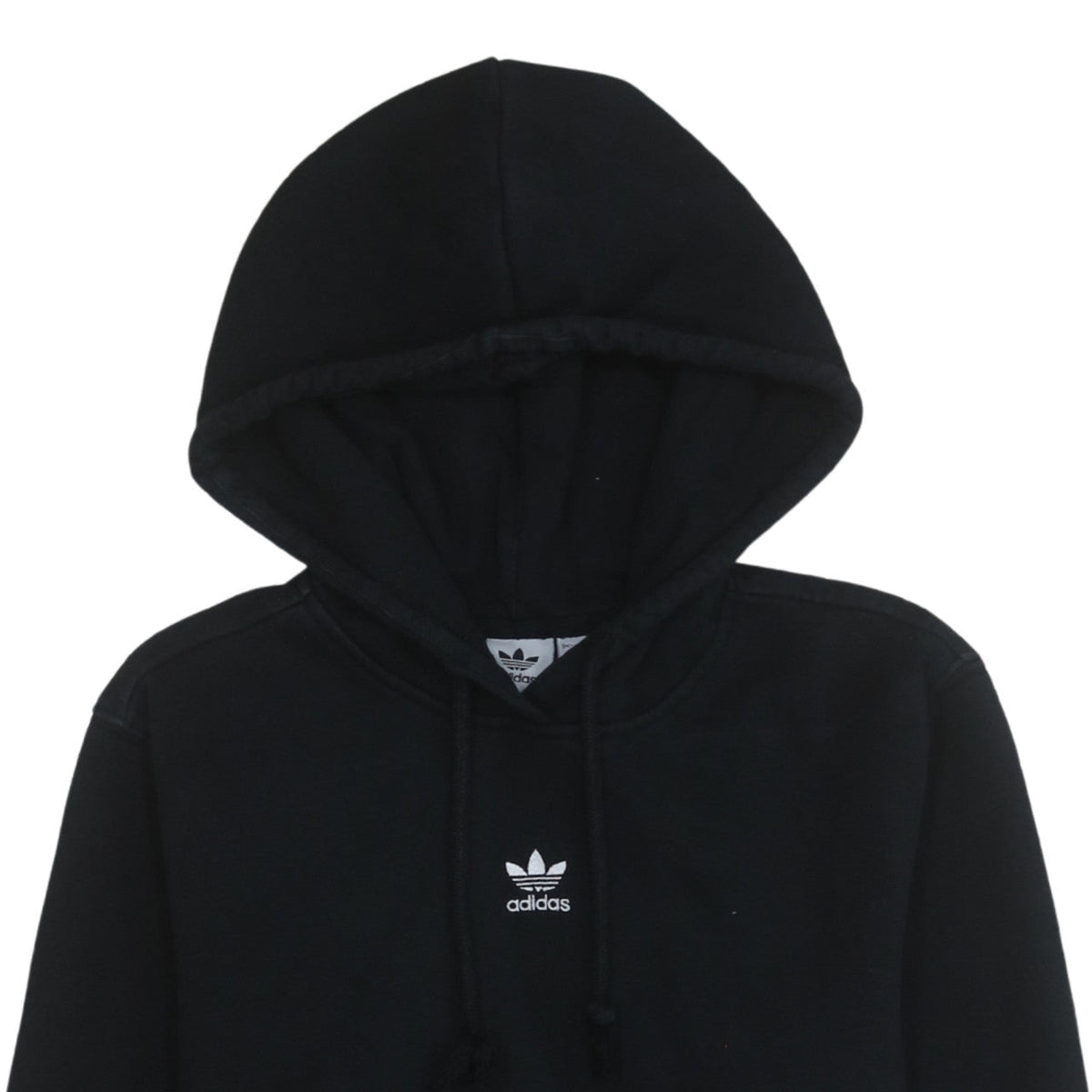 Adidas Womens Black Size 8 Pullover Hoodie Sweatshirt