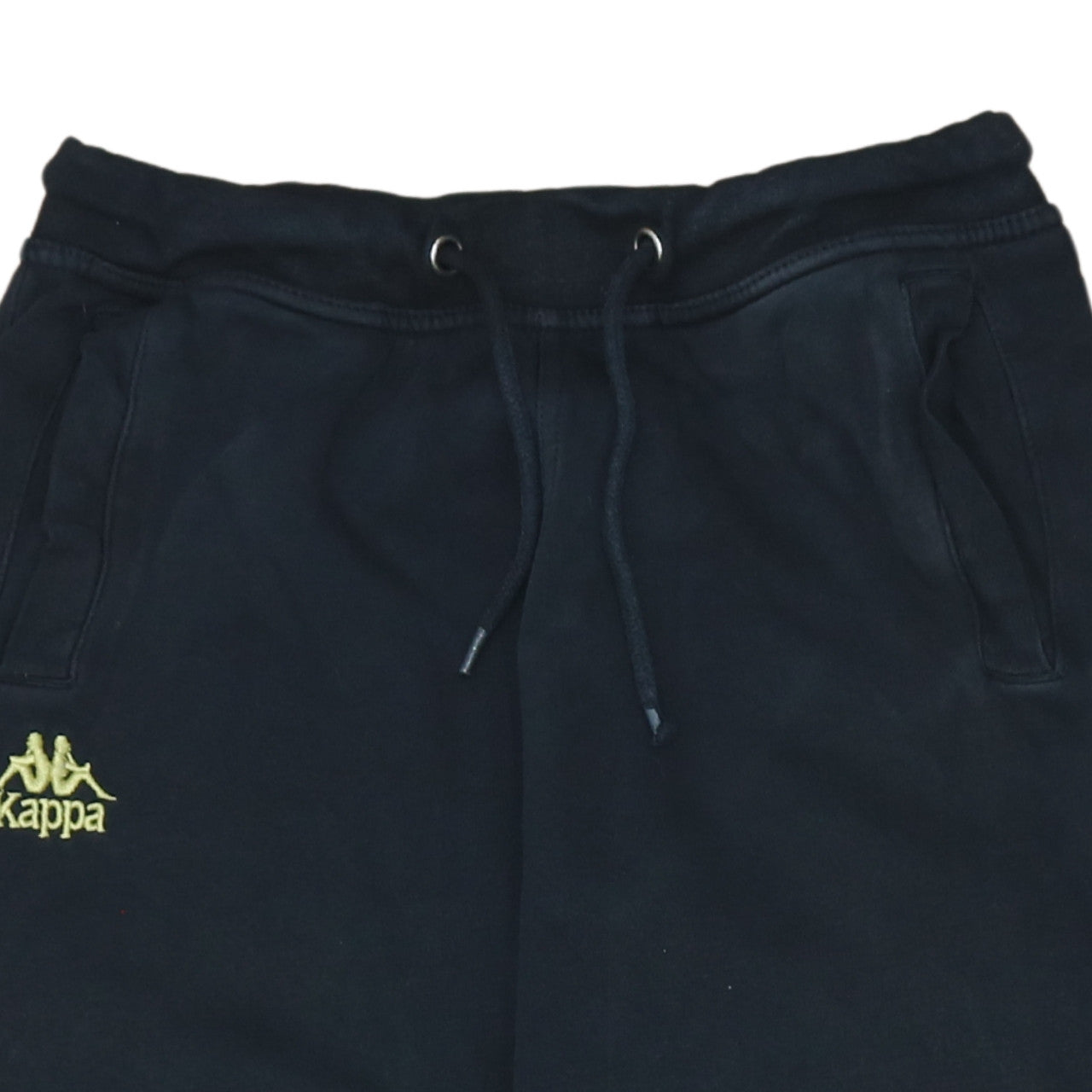 Kappa Women’s Black Jogger Sweatpants Small Elastic Waist Logo