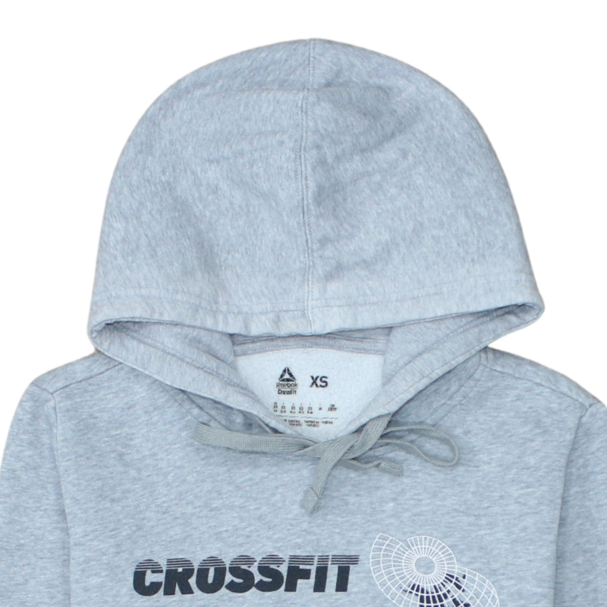 Reebok CrossFit Women's Grey Pullover Hoodie XS Athletic Fit
