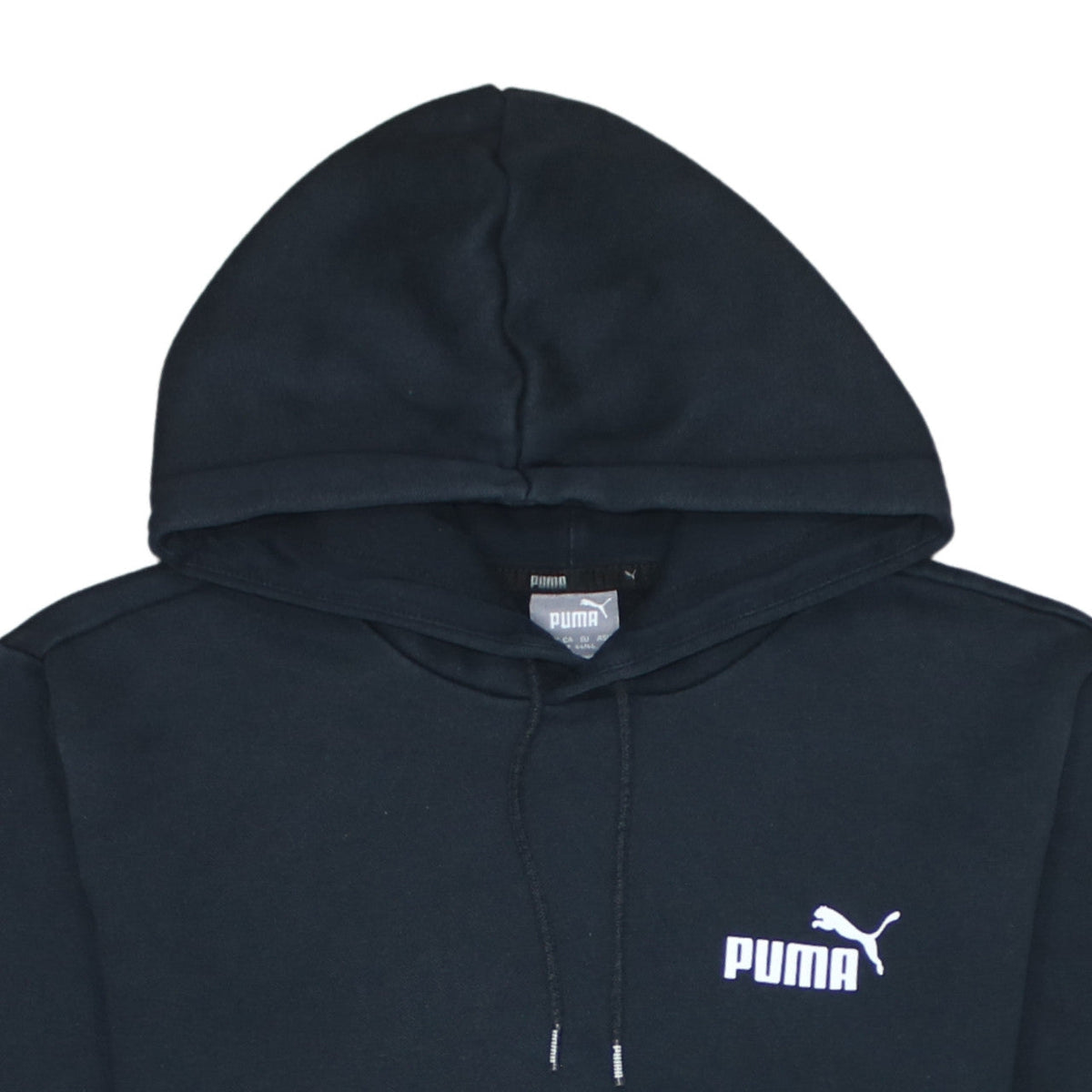 Puma Men's Black Pullover Hoodie Size S Fleece Regular Fit
