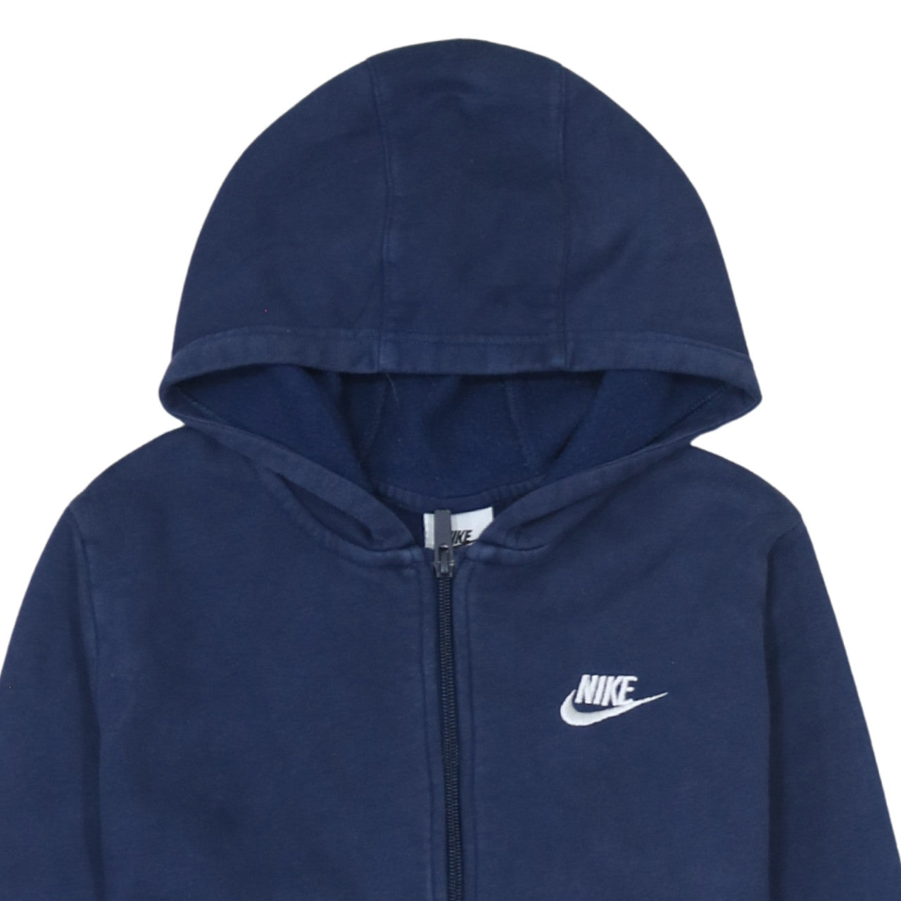 Nike Boys Blue Full Zip Hoodie XL (158-170cm) Classic Logo Fleece