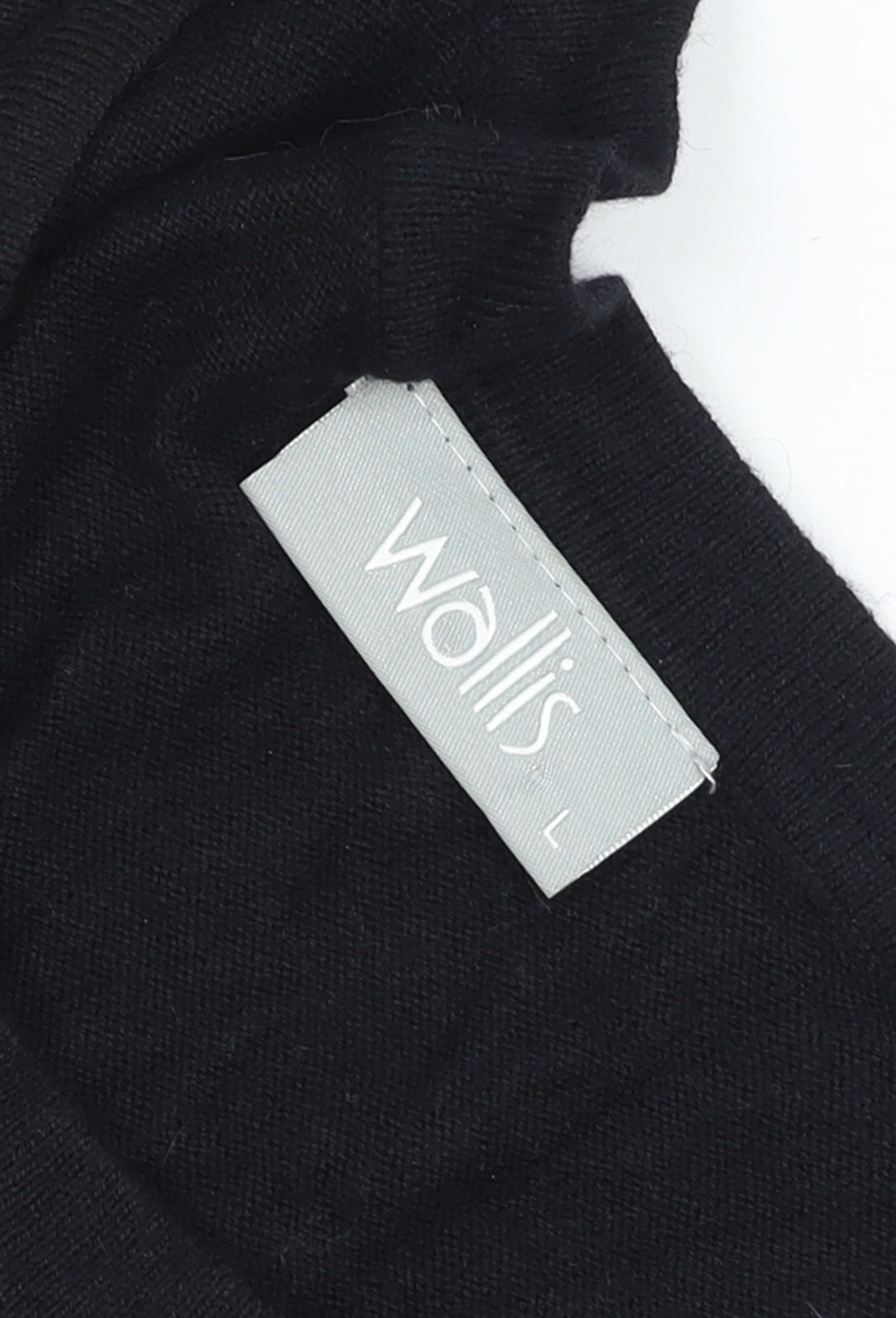 Wallis Women's Black Sequin Knit Jumper Size 14