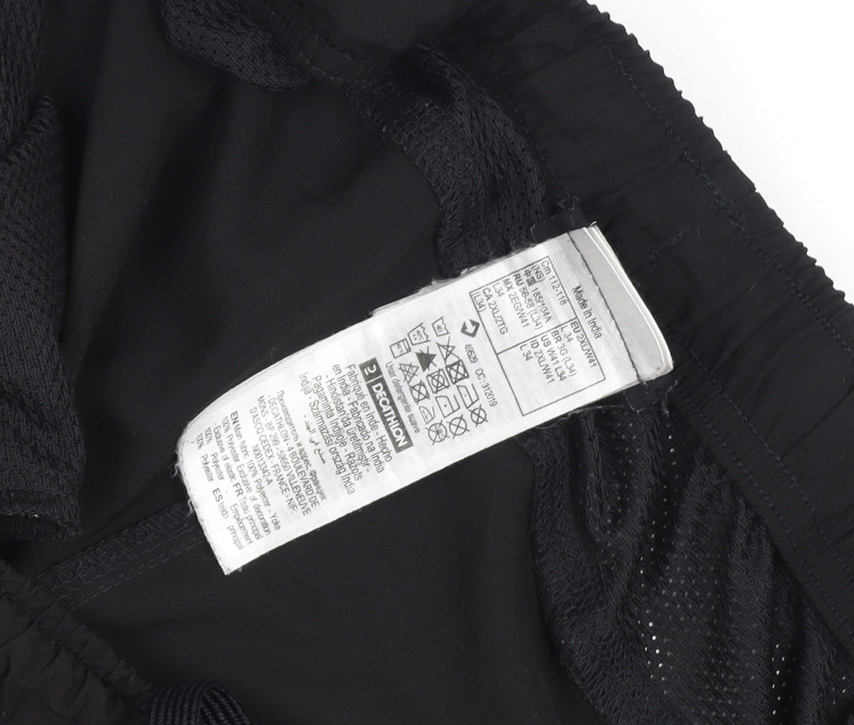 Decathlon Men's Black Jogger Activewear Trousers M Quick Dry
