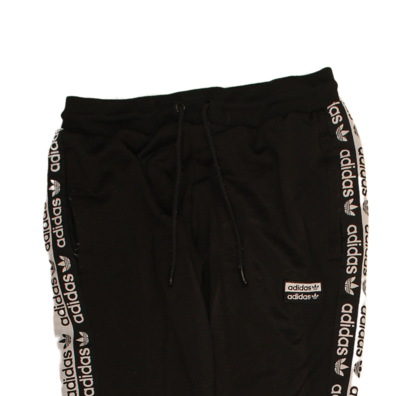 Adidas Women's Black Size 10 Jogger Sweatpants Logo Side Stripe