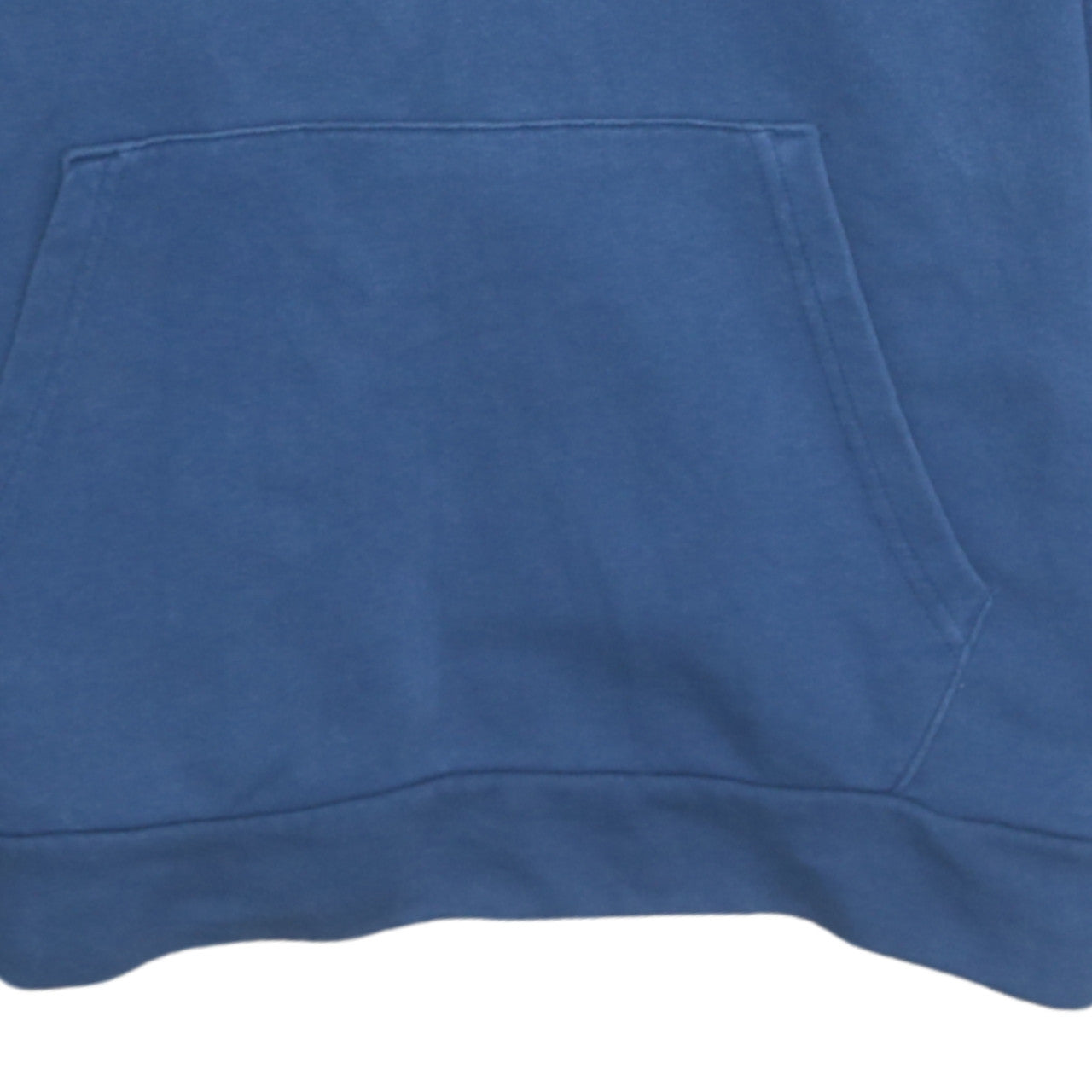 Puma Men Blue Pullover Hoodie L Graphic Logo Sportswear