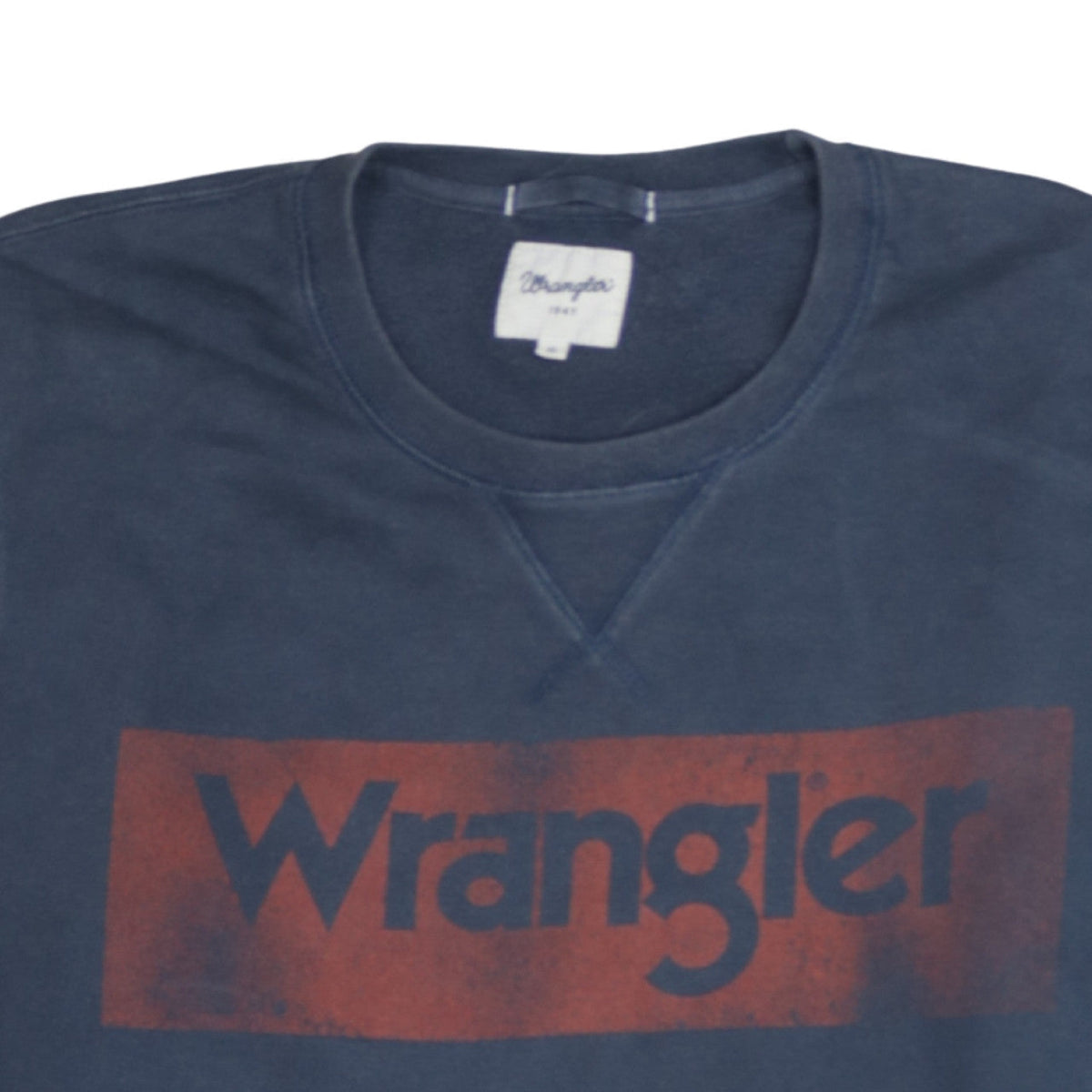 Wrangler Men's Blue XL Crew Neck Logo Pullover Sweatshirt