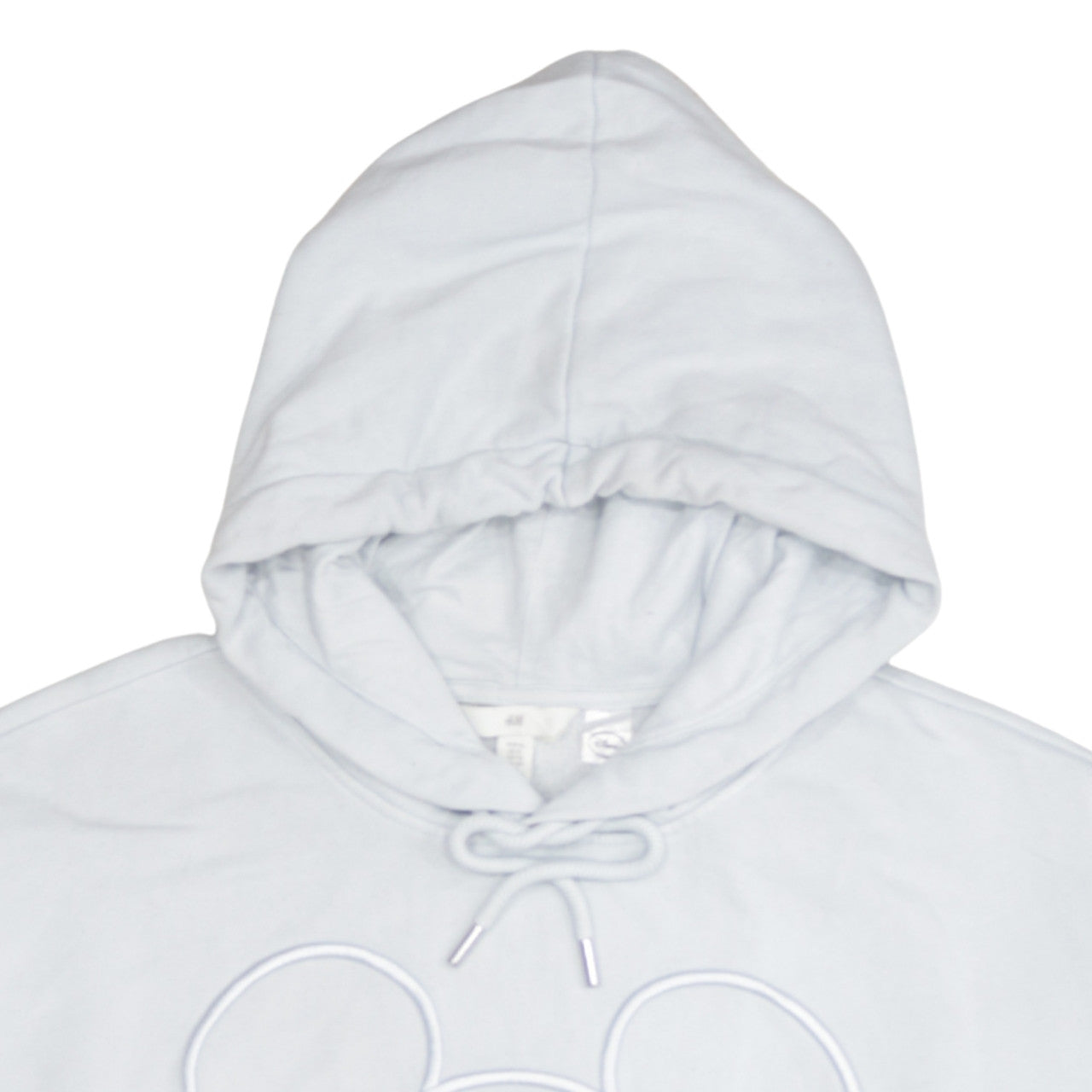 H&M Disney Women White Hooded Pullover Sweatshirt XL Cotton Blend