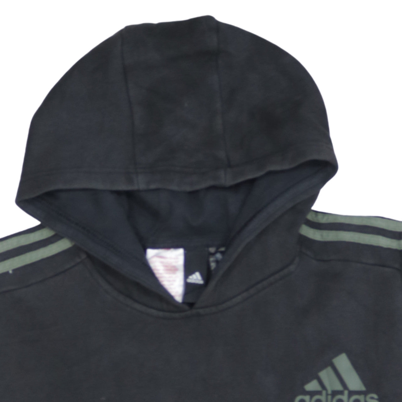 Adidas Teens Black Pullover Hoodie 164 Fleece Sportswear