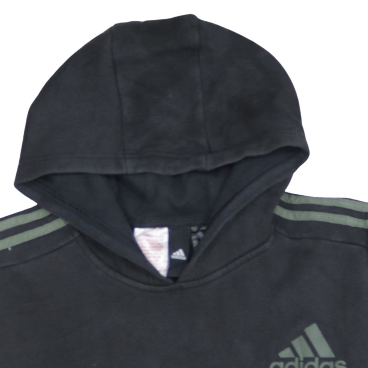 Adidas Teens Black Pullover Hoodie 164 Fleece Sportswear
