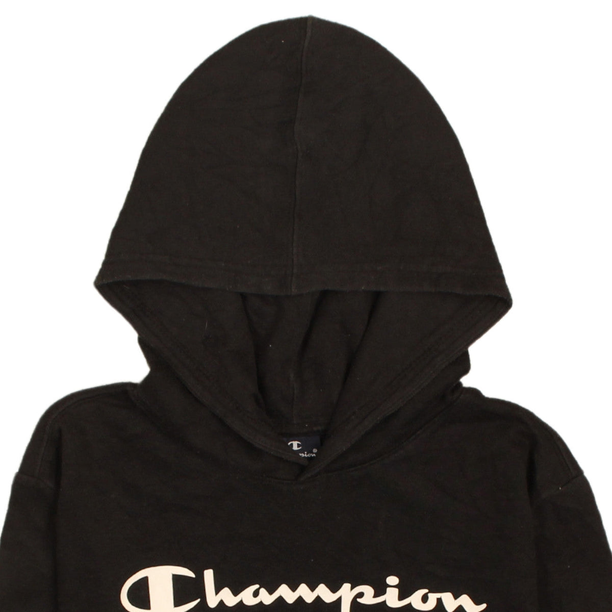 Champion Boys Black Pullover Hoodie XL 13-14 Years Cotton Blend