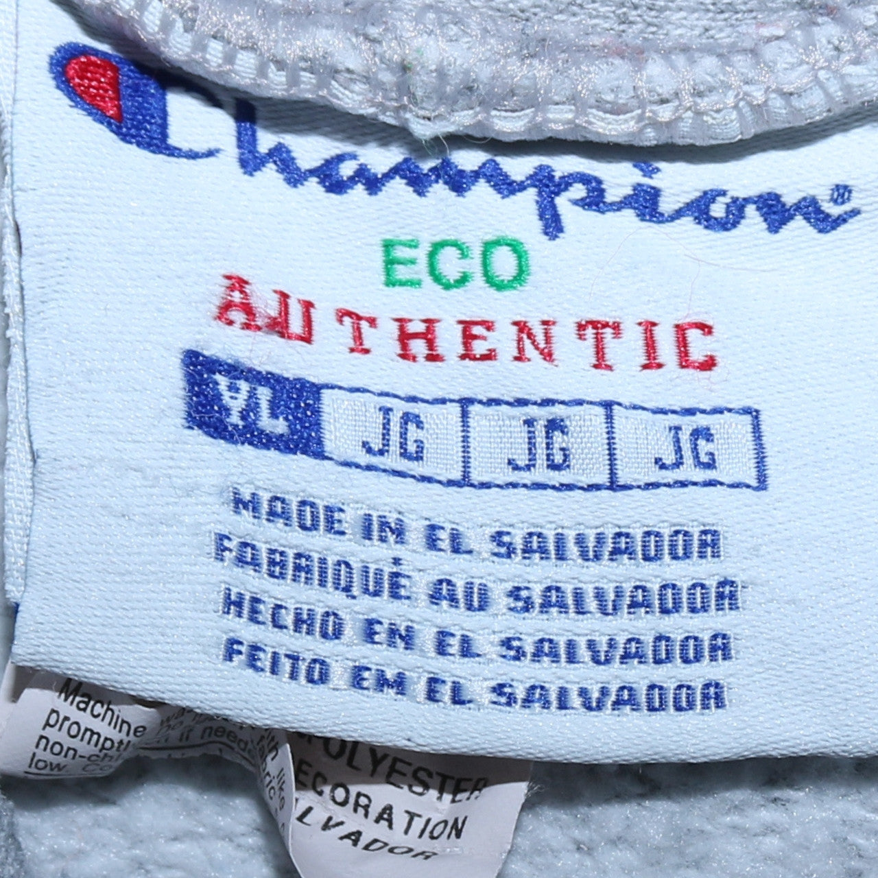 Champion Boys Grey Pullover Hoodie XL Fleece Lined Authentic Logo