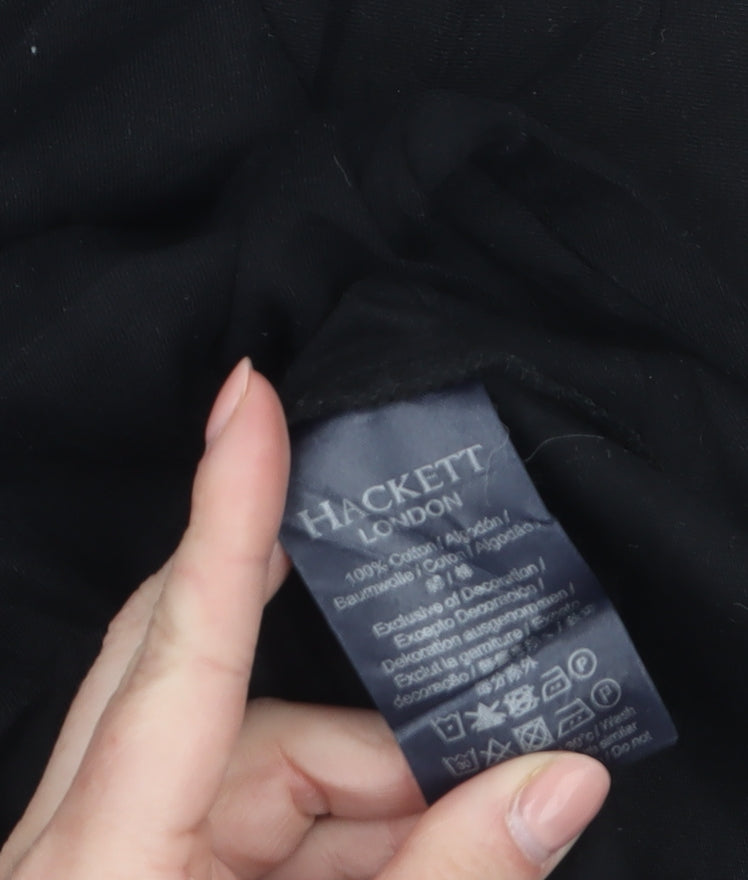 Hackett London Men's Black XL Classic Fit Cotton T-Shirt