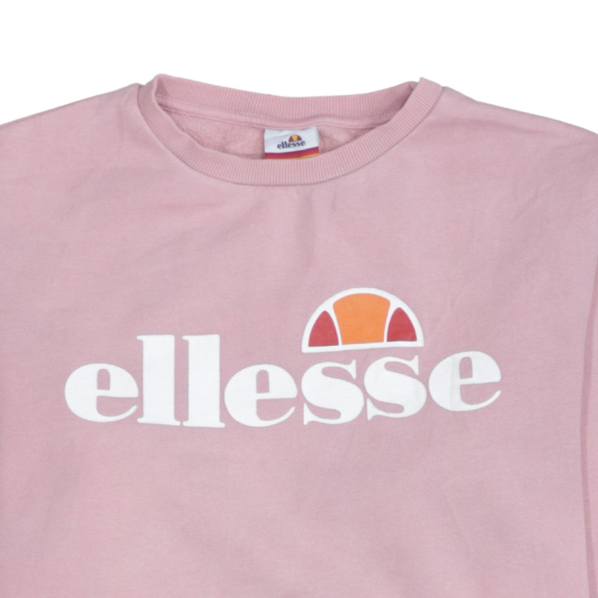 Ellesse Womens Pink Logo Crew Neck Sweatshirt Size 12
