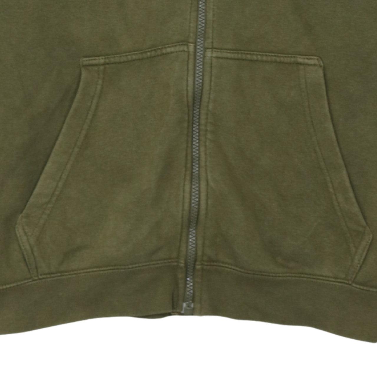 Nike Men's Green Full Zip Hoodie Size M Regular Fit Fleece