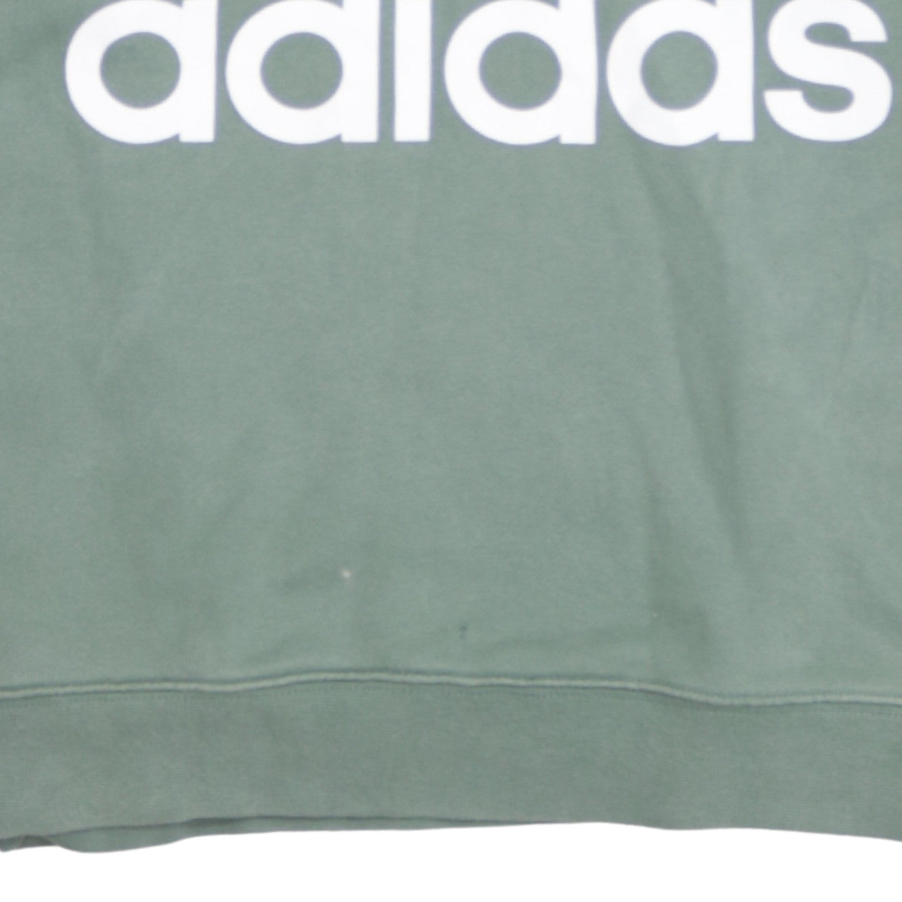 Adidas Women Khaki Green Crew Neck Sweatshirt Size 10 Relaxed Fit