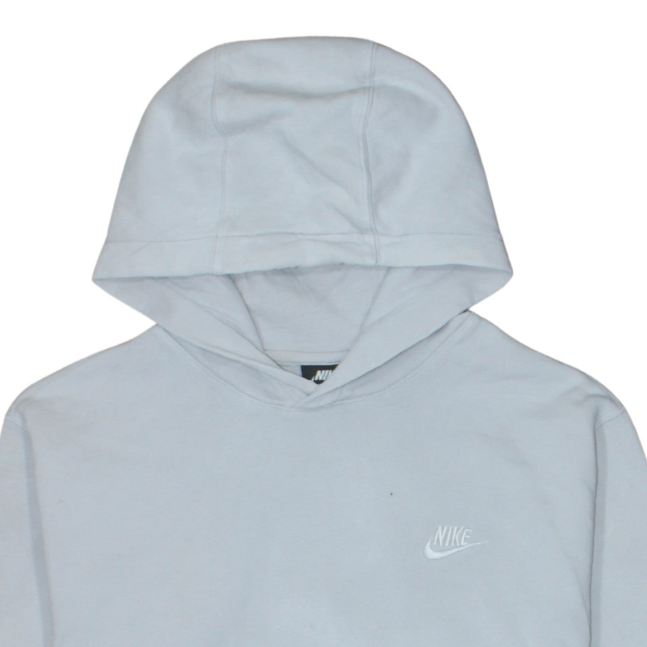 Nike Men's White Pullover Hoodie M Regular Fit Fleece Sweatshirt