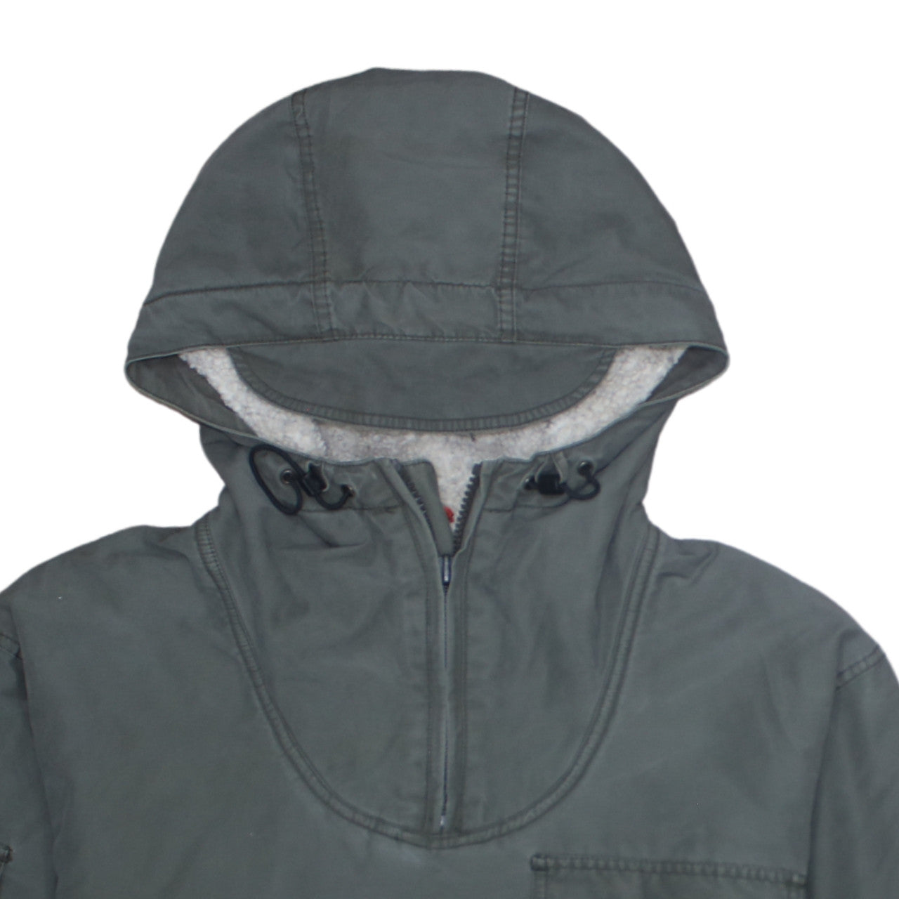 American Eagle Outfitters Mens Green Hooded Anorak Jacket Size M