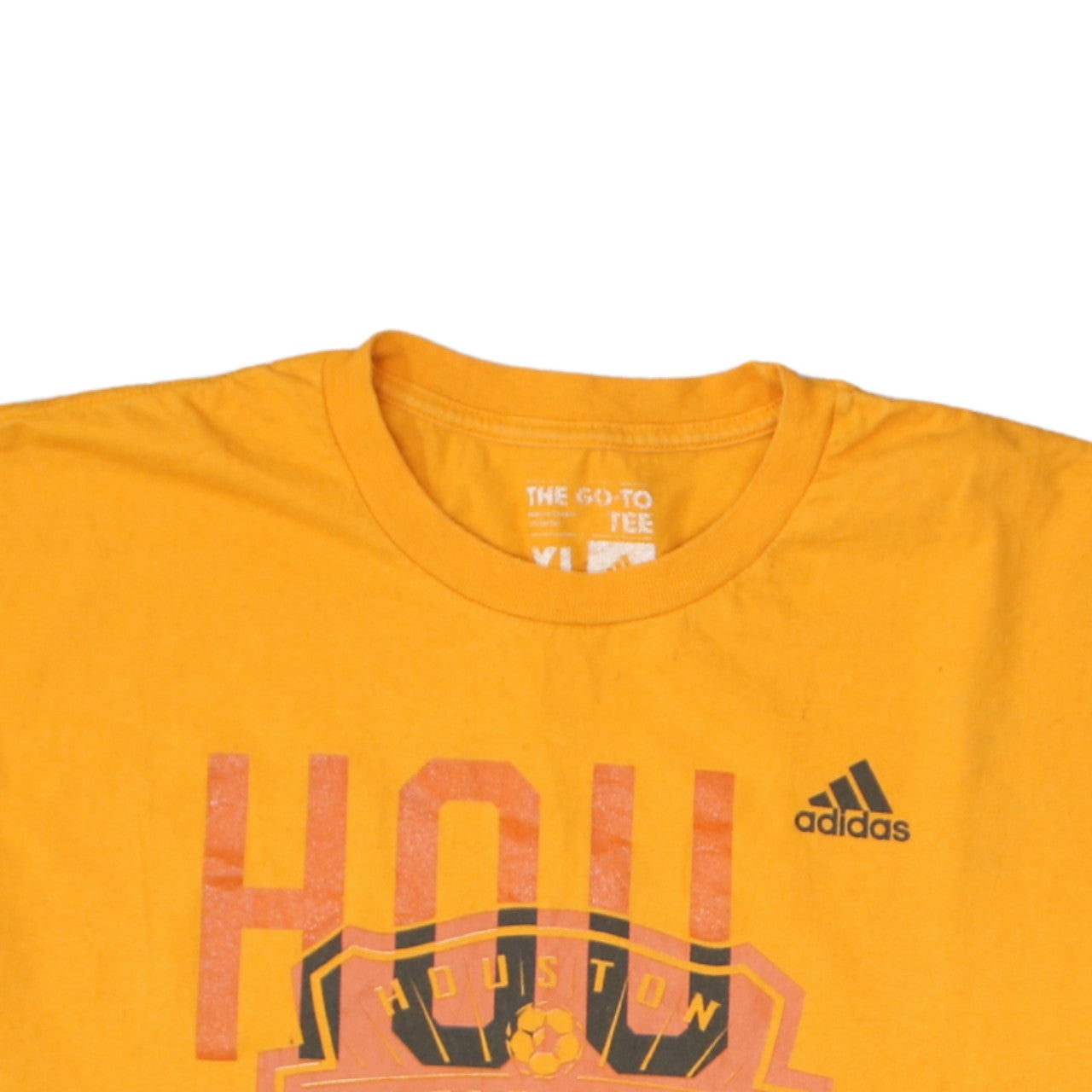 Adidas Men's Houston Dynamo Orange XL Graphic T-Shirt